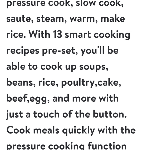 ❤️ New Pioneer Woman Linen Speckle 6Qt Pressure Cooker Blinking Display - Picture 3 of 10